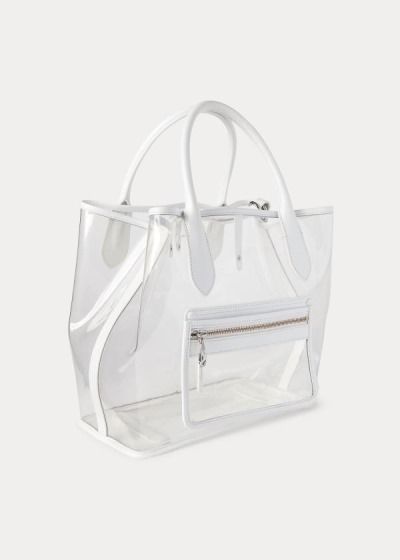 Women's Polo Ralph Lauren Clear Medium Bellport Tote Bags | 816379YGL